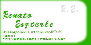 renato eszterle business card